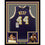 Framed Autographed/Signed Jerry West 33x42 Los Angeles LA Purple Basketball Jersey JSA COA