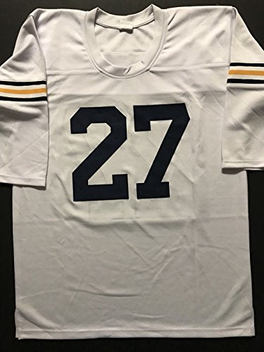 Autographed/Signed Joe Bellino"Heisman 60" Navy White Football Jersey JSA COA - 757 Sports Collectibles