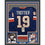 Framed Autographed/Signed Bryan Trottier"HOF 97" 33x42 New York Blue Hockey Jersey JSA COA