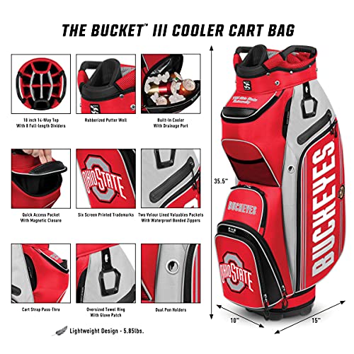 Washington Huskies Bucket III Cooler Cart Golf Bag - 757 Sports Collectibles