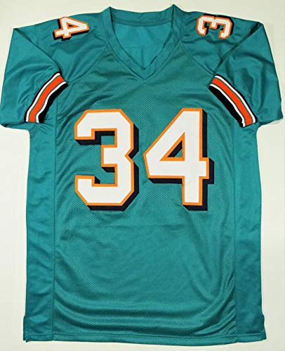 Ricky Williams Autographed Teal Pro Style Jersey w/Smoke Weed Insc - JSA W Auth 4 - 757 Sports Collectibles