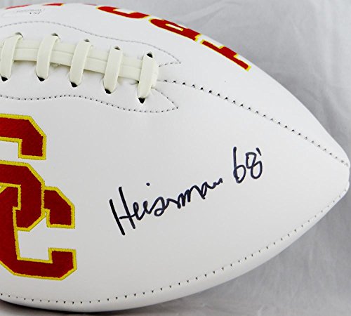 O. J. Simpson Autographed USC Logo Football W/ Heisman- JSA W Auth - 757 Sports Collectibles