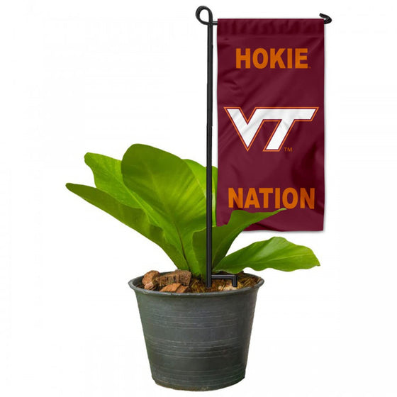 Virginia Tech Hokies Mini Garden and Flower Pot Flag Topper - 757 Sports Collectibles