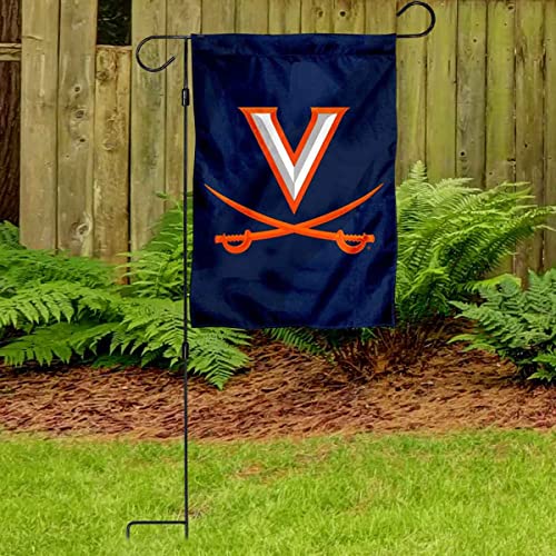 Virginia Cavaliers Garden Banner Flag with Stand Pole Holder - 757 Sports Collectibles