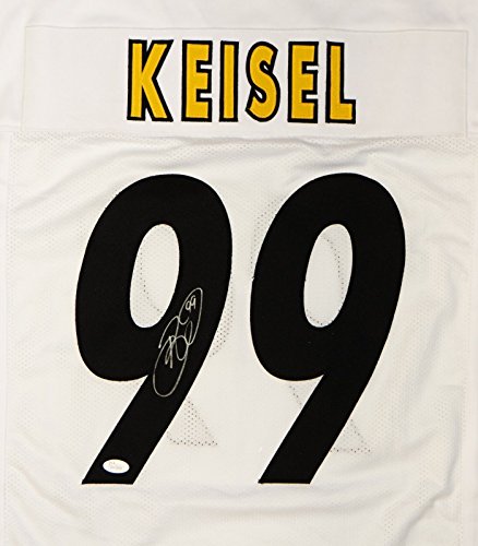 Brett Keisel Autographed Pro Style White Jersey with JSA Witnessed Authentic - 757 Sports Collectibles