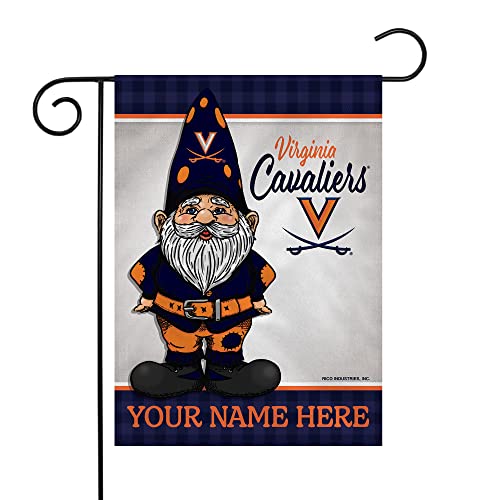 Rico Industries NCAA Virginia Cavaliers Gnome Spring Personalized Garden Flag - 757 Sports Collectibles