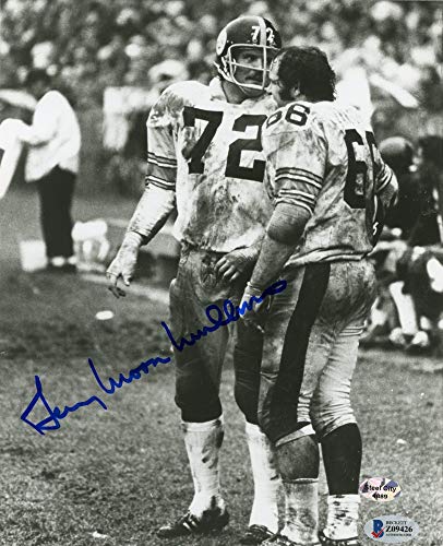 Gerry Moon Mullins Autographed Pittsburgh Steelers 8x10 Photo - BAS COA (Blue Ink) - 757 Sports Collectibles