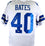 Bill Bates Autographed White Pro Style Jersey -Beckett Auth Silver - 757 Sports Collectibles