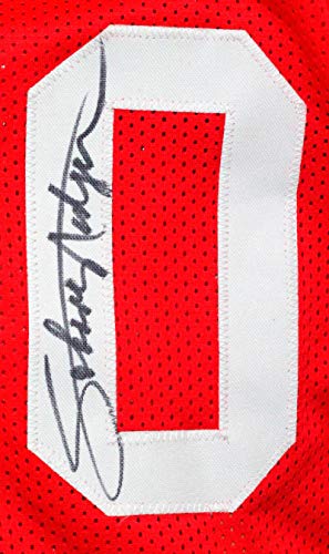 Nebraska Heisman Autographed Red College Style Jersey- JSA W Black - 757 Sports Collectibles