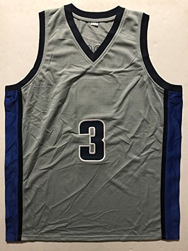 Autographed/Signed Allen Iverson Georgetown Grey College Basketball Jersey JSA COA - 757 Sports Collectibles