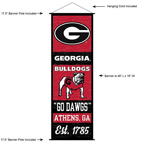 Georgia Bulldogs Banner and Scroll Sign - 757 Sports Collectibles