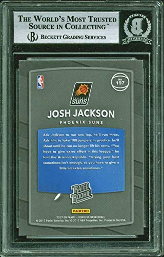 Grizzlies Josh Jackson Signed 2017 Donruss #197 Rookie Auto Card BAS Slabbed - 757 Sports Collectibles