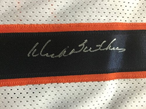 Autographed/Signed Dick Butkus Chicago White Football Jersey JSA COA - 757 Sports Collectibles