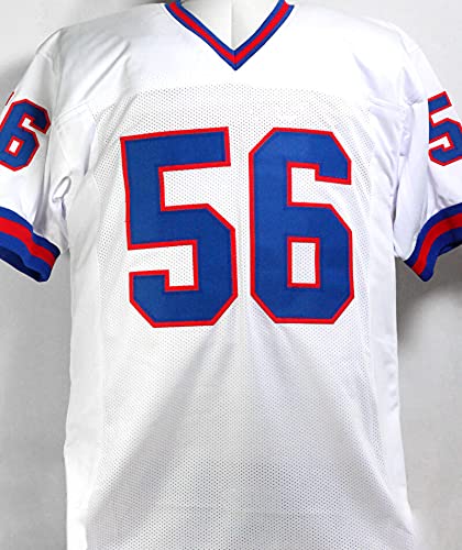 Lawrence Taylor Autographed White Pro Style Jersey w/HOF- Beckett W Silver 6 - 757 Sports Collectibles