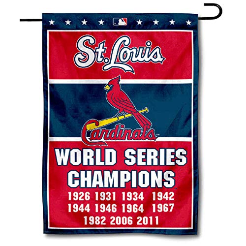 WinCraft St. Louis Cardinals 11-Time Champions Double Sided Garden Flag - 757 Sports Collectibles