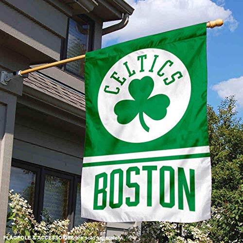 WinCraft Boston Celtics Shamrock Two Ply and Double Sided House Flag - 757 Sports Collectibles