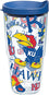 Tervis NCAA Kansas Jayhawks All Over Tumbler, 24 oz, Clear - 757 Sports Collectibles