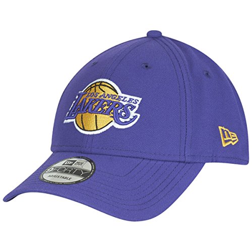 New Era NBA 9FORTY Los Angeles Lakers Hat The League Adult Adjustable Cap Purple - 757 Sports Collectibles