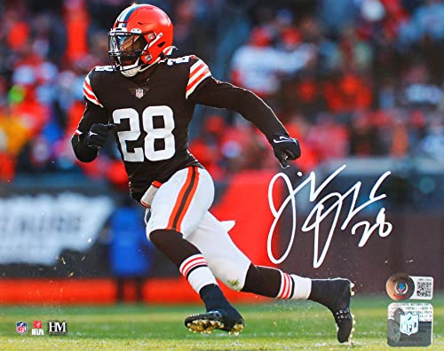 Jeremiah Koramoah Autographed Cleveland Browns 8x10 Running Photo-Beckett W Hologram White - 757 Sports Collectibles