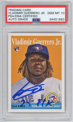 Vladimir Guerrero Jr. Signed Trading Card - PSA/DNA Authentic