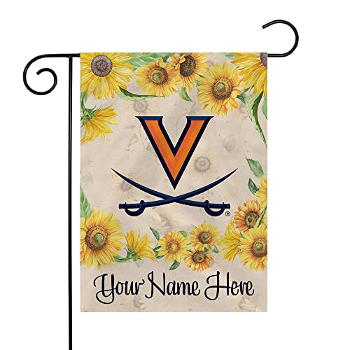 Rico Industries NCAA Virginia Cavaliers Sunflower Spring Personalized Garden Flag - 757 Sports Collectibles