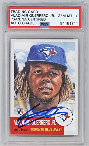 Vladimir Guerrero Jr 2019 Topps Living Autographed Rookie Card #179 - PSA/DNA 10 - 757 Sports Collectibles