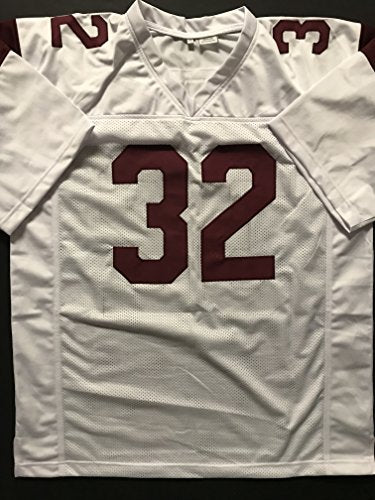 Autographed/Signed OJ O.J. Simpson USC White Football Jersey JSA COA - 757 Sports Collectibles