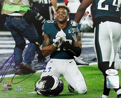 Rodney McLeod Super Bowl LII Eagles Autographed/Signed 8x10 Photo JSA 135225