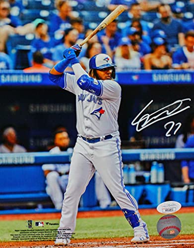 Vladimir Guerrero Jr. Signed Toronto Blue Jays 8x10 Batting Pose Photo- JSA Auth White - 757 Sports Collectibles