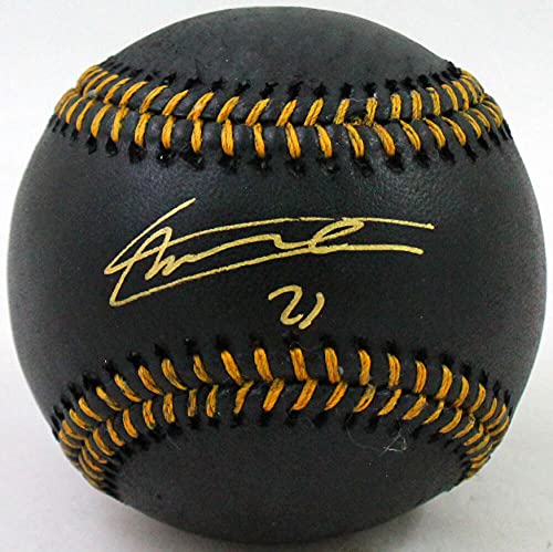 Vladimir Guerrero Jr. Autographed Rawlings OML Black Baseball- JSA Auth Gold - 757 Sports Collectibles