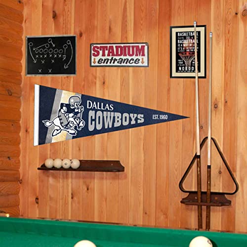 WinCraft Dallas Cowboys Throwback Vintage Retro Pennant Flag - 757 Sports Collectibles