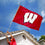 UW Wisconsin Badgers University Large College Flag - 757 Sports Collectibles