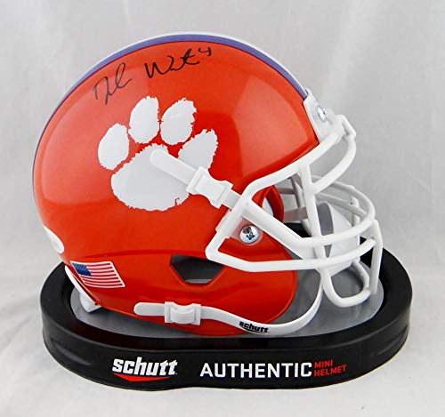 Deshaun Watson Autographed Clemson Schutt Mini Helmet- JSA Witnessed Auth Black