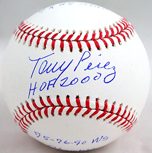 Tony Perez Autographed Rawlings OML Baseball w/3 Insc.-Beckett W Hologram - 757 Sports Collectibles