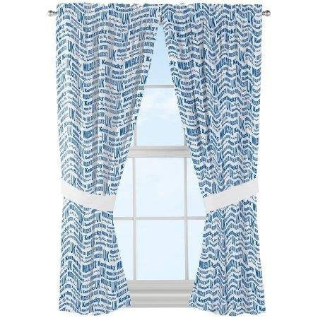 NCAA Kentucky Wildcats "Anthem" Window Curtain Panels - Set of 2 - 36" x 48" - 757 Sports Collectibles