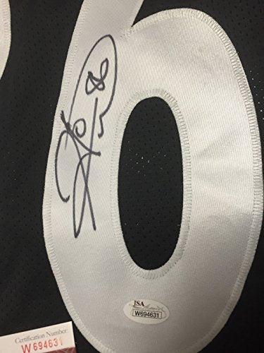 Autographed/Signed Hines Ward Pittsburgh Black Football Jersey JSA COA - 757 Sports Collectibles