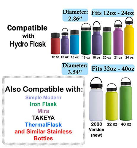 Protective Silicone Bottle Boot/Sleeve Hydro Flask Anti-Slip Bottom Cover  Hot US[12 to 24 oz,Teal] 