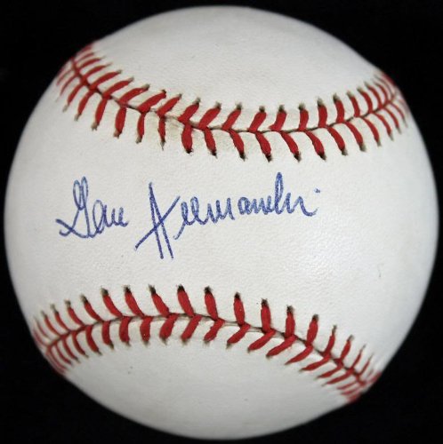 Dodgers Gene Hermanski Signed Authentic OML Baseball PSA/DNA #P72756 - 757 Sports Collectibles