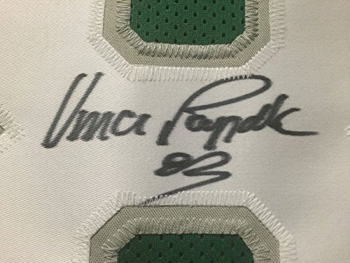 Autographed/Signed Vince Papale Philadelphia Green Football Jersey JSA COA - 757 Sports Collectibles