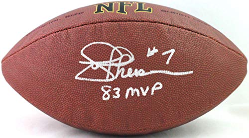 Joe Theismann Autographed NFL Supergrip Football W/Insc- JSA W Silver - 757 Sports Collectibles