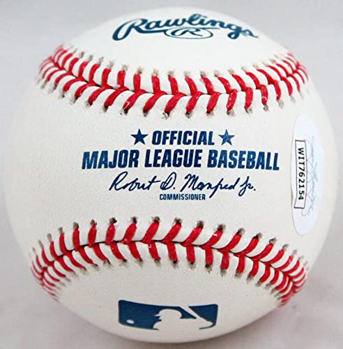 Jose Urquidy Autographed Rawlings OML Baseball - JSA W Auth Blue - 757 Sports Collectibles