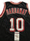 Autographed/Signed Tim Hardaway Miami Black Basketball Jersey JSA COA