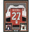 Framed Autographed/Signed Ron Hextall 33x42 Philadelphia Orange Hockey Jersey JSA COA