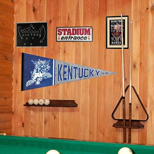 Kentucky Wildcats Pennant Throwback Vintage Banner - 757 Sports Collectibles