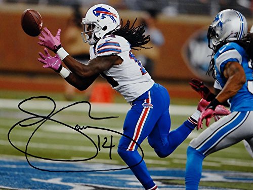 Sammy Watkins Autographed Buffalo Bills 8x10 Catch Against Lions Photo- JSA W Auth - 757 Sports Collectibles