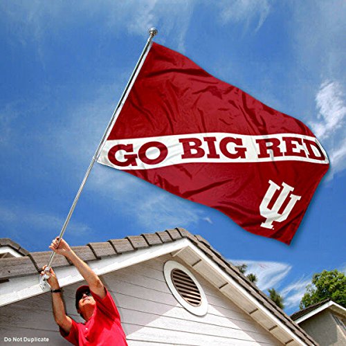 Indiana Hoosiers Go Big Red College Flag - 757 Sports Collectibles