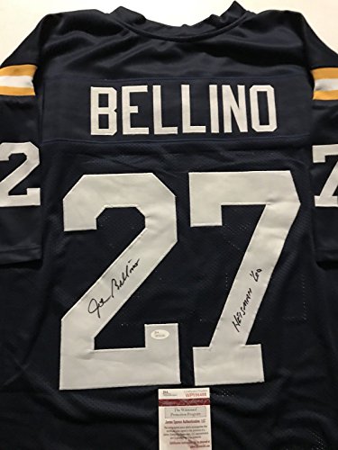 Autographed/Signed Joe Bellino"Heisman 60" Navy Blue College Football Jersey JSA COA