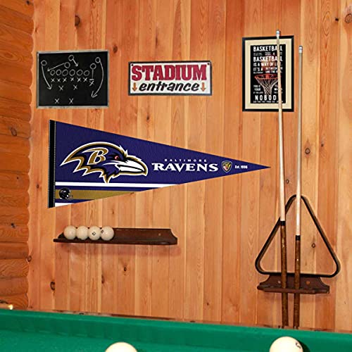 WinCraft Baltimore Ravens Pennant Banner Flag - 757 Sports Collectibles