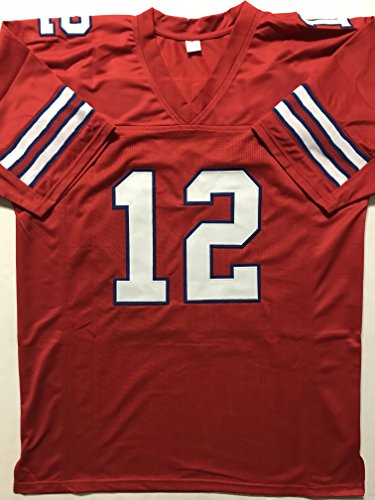 Autographed/Signed Jim Kelly Buffalo Red Football Jersey JSA COA - 757 Sports Collectibles