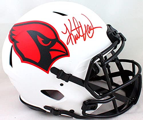 Kurt Warner Autographed Cardinals Authentic Lunar Speed FS Helmet- Beckett WRed - 757 Sports Collectibles